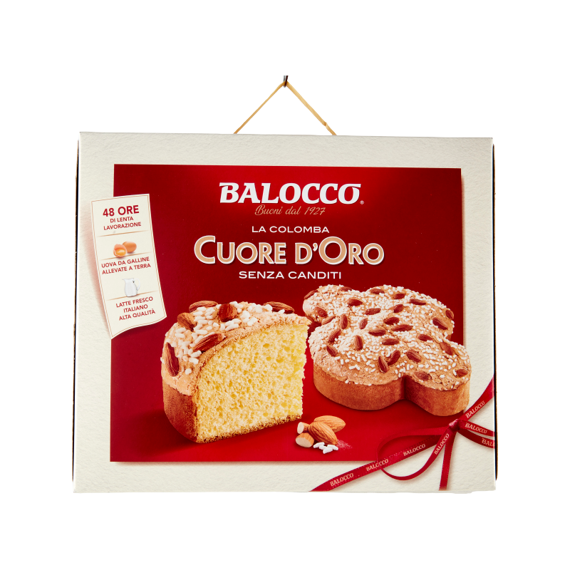 Balocco No Candied Fruit Easter Colomba  750g - 18 in a box