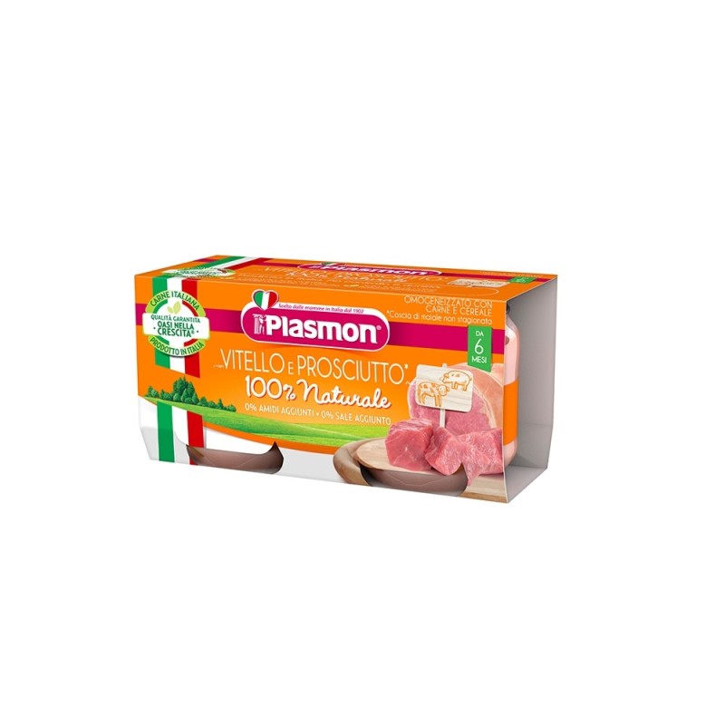 Plasmon Veal-Cooked Ham Meal Puree (2X80g) (12 in a box)