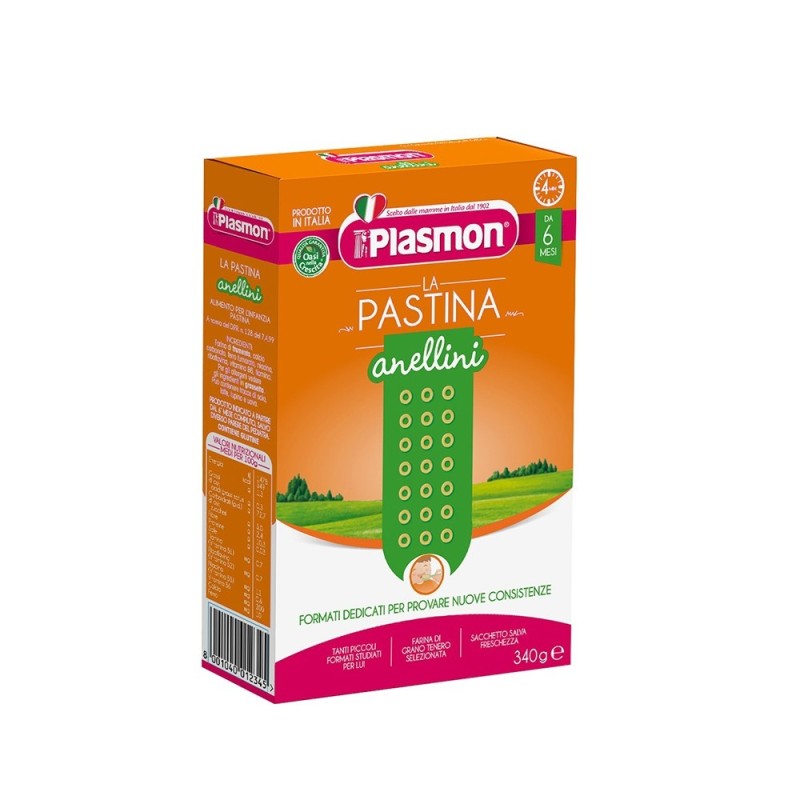 Plasmon Anellini Small Pasta (340g) (12 in a box)