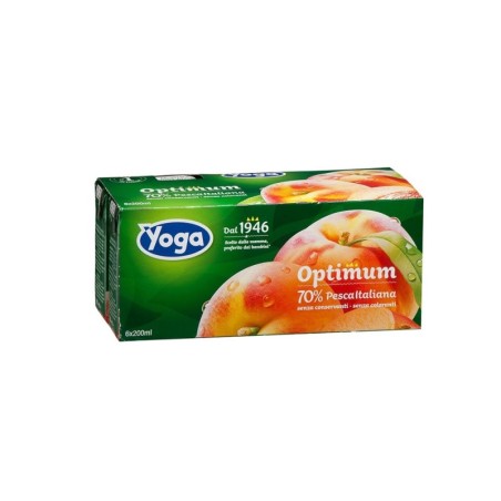 Yoga Peach Juice and Pulp (3x200ml) (8 in a box)