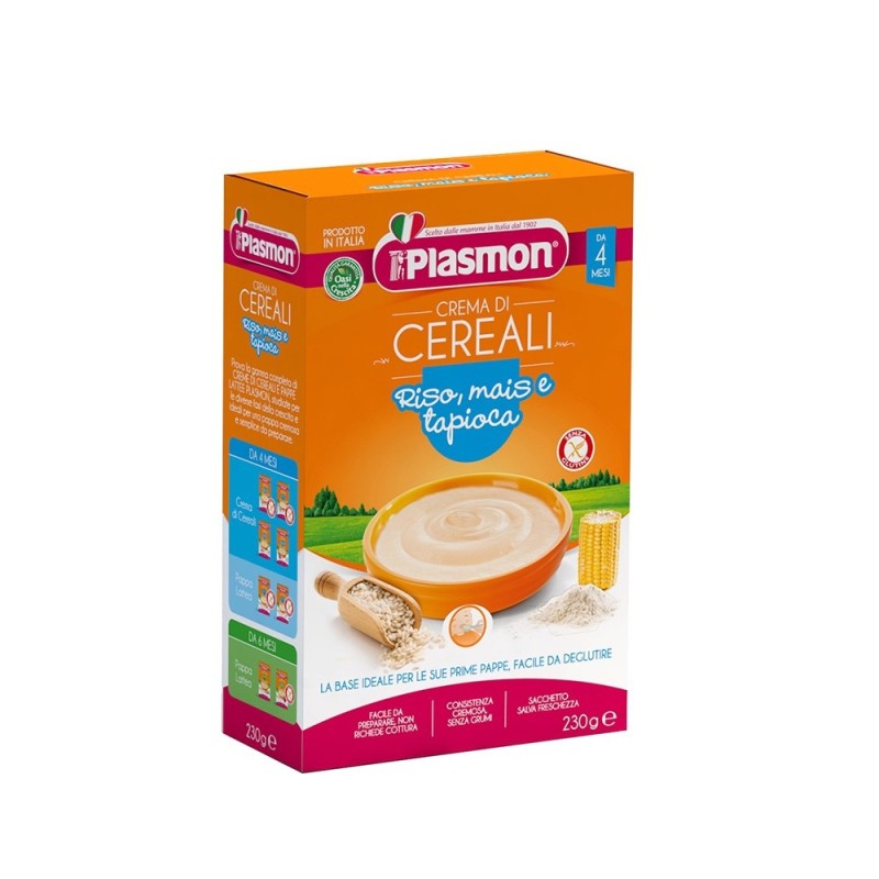 Plasmon Gluten Free Crema di Riso con mais e tapioca (200g) (6 in a box)