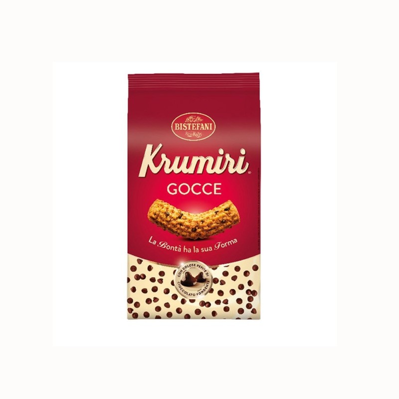 Bistefani Krumiri Gocce Chocolate Biscuits (290g) (12 in a box)