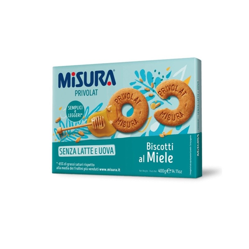 Misura Privolat dairy-free and egg-free honey biscuit (400g) (12 in a box)