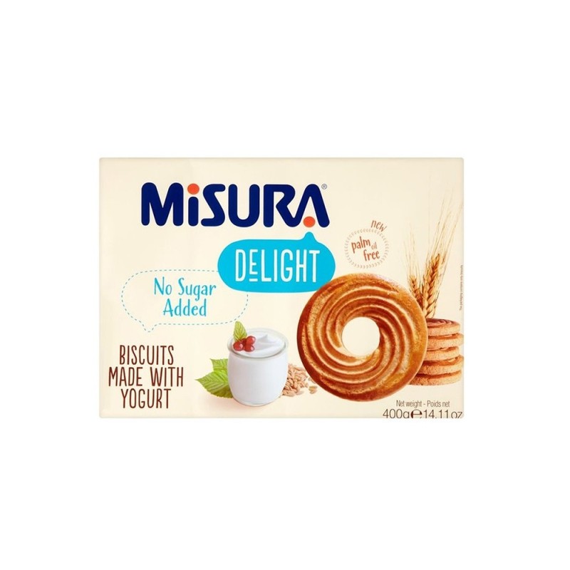 Misura sugar free yogurt biscuits (400g) (12 in a box)