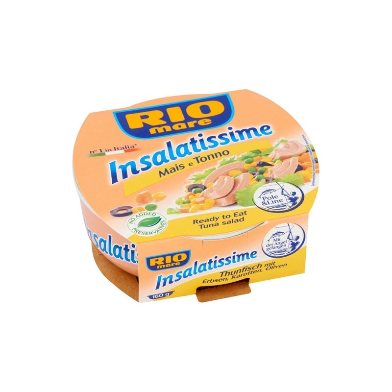 Rio Mare Insalatissime Sweetcorn and Tuna Salad (160g) (36 in a box)