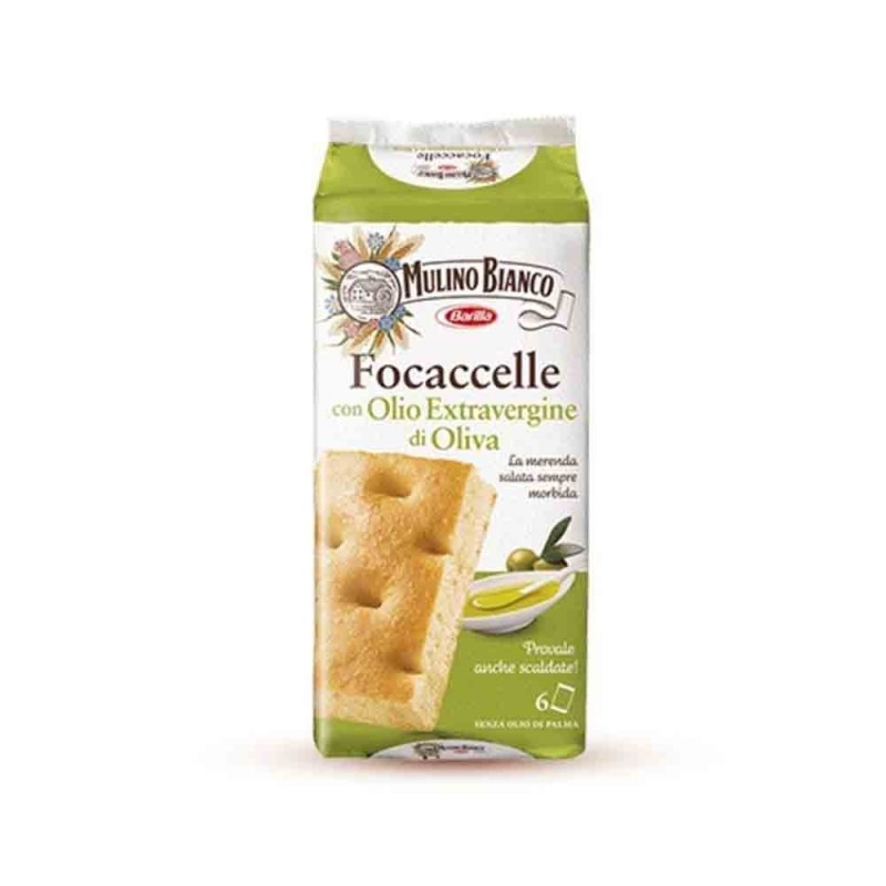 Mulino Bianco Focaccelle with Extra-Virgin Olive Oil (6x33g) (9 in a box)