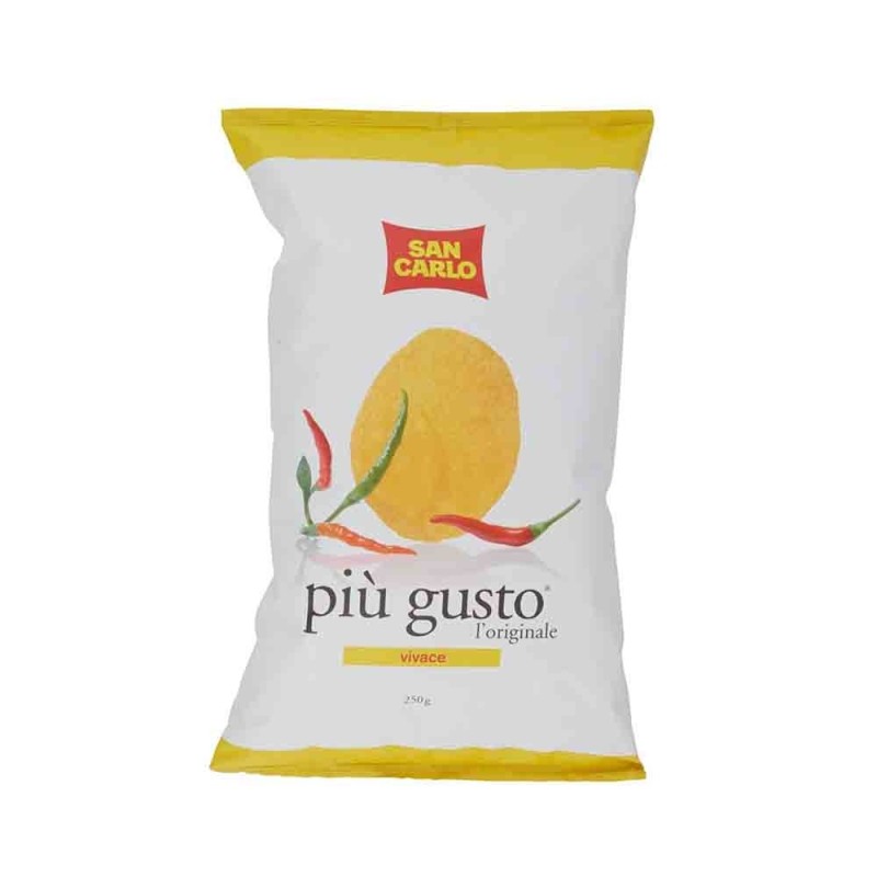 San Carlo Piu Gusto Vivace Crisps - Paprika taste (50g) (20 in a box)