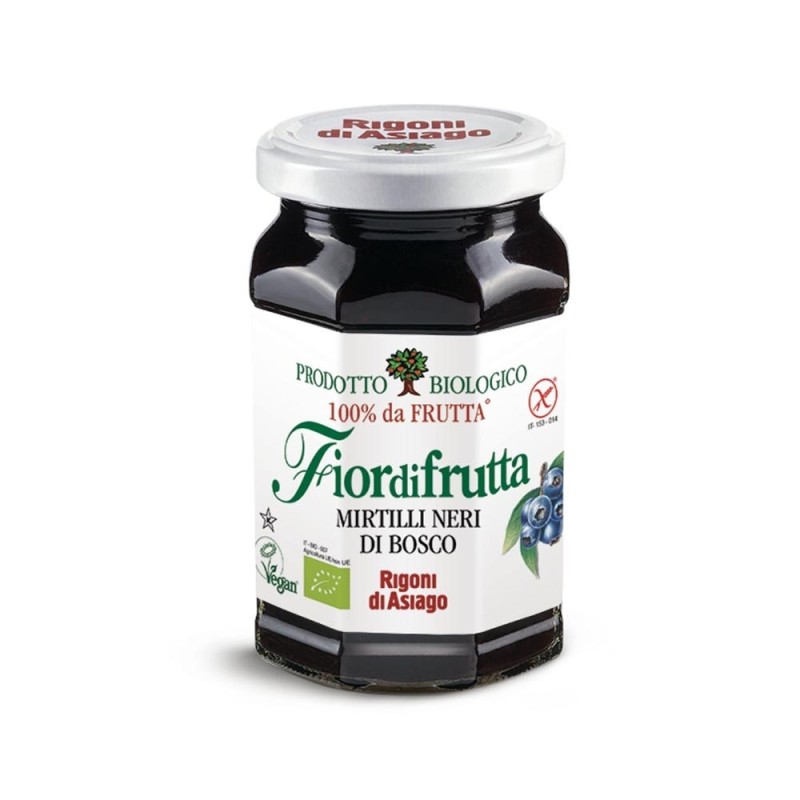 Rigoni di Asiago Wild Blueberries Bio Gluten Free Jam (250g)Eccellenza Italiana (6 in a box)