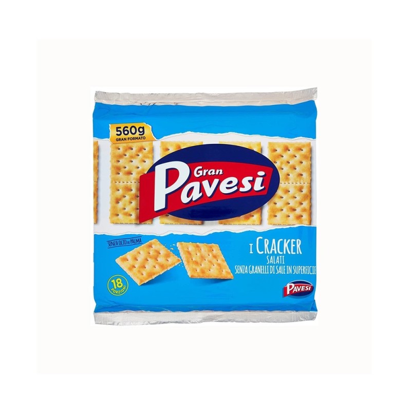 Gran Pavesi Unsalted Crackers (560g) (12 in a box)