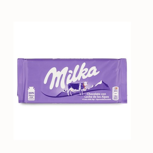 Milka milk chocolate bar...