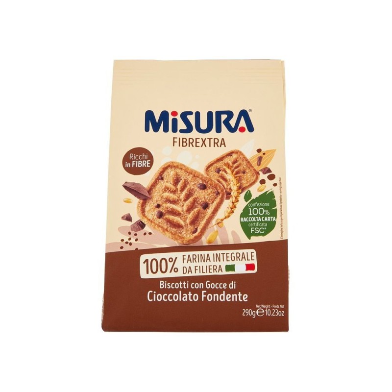 Misura Fibrextra Wholemeal with Dark Chocolate (290g) (10 in a box)