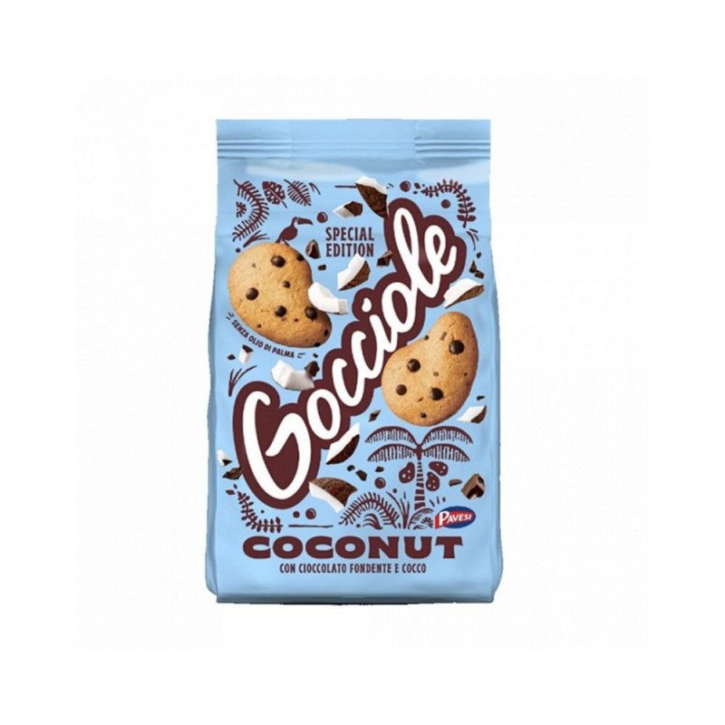 Pavesi Gocciole with Coconut 320g (12 in a box)