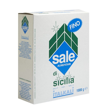 Italkali Table Salt from Sicily (1kg) (12 in a box)