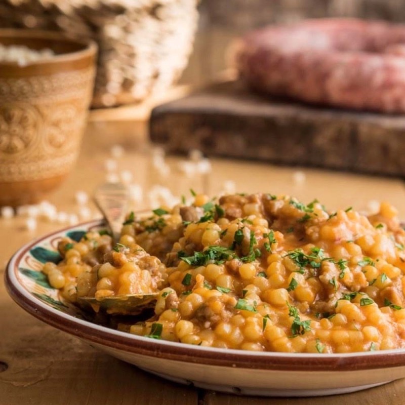 Fresh Homemade Fregola with Sausage (1kg)